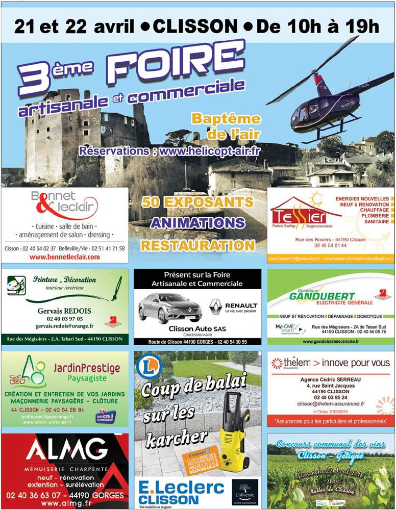 Affiche foire commerciale de Clisson